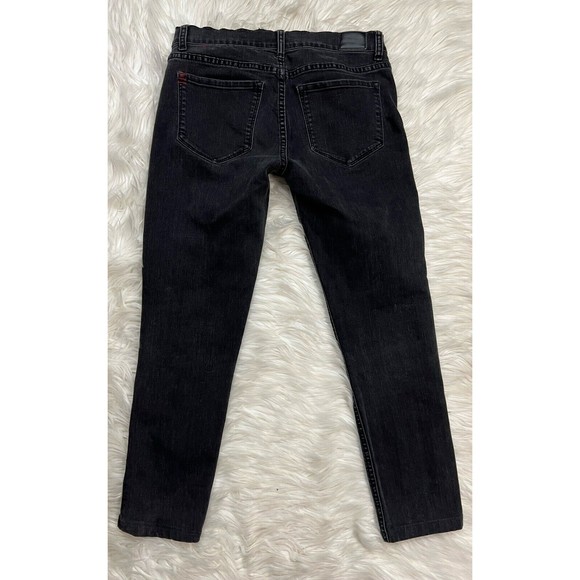 Urban Outfitters BDG Twig Ankle Black Washed Jeans Embroidered Boho Size 30/25 - Picture 8 of 9